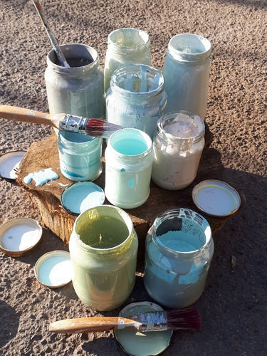 Painting with Recycled Materials