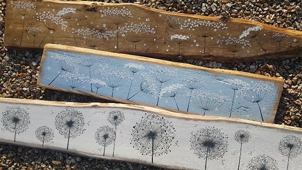 Large Paintings on Reclaimed Wood with Wow Factor