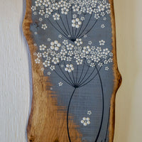 Medium Cow Soft Mouve Blue Live Edge Oak