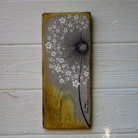Small Wild Flower Soft Taupe Reclaimed Wood