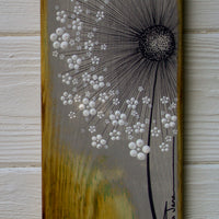 Small Wild Flower Soft Taupe Reclaimed Wood