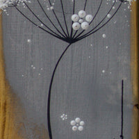 Small Cow Parsley Soft Dove Grey Reclaimed Wood