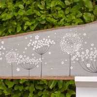 XXL Cow Parsley, Dandelion Mix Soft Grey Reclaimed Wood