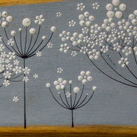 X.L Cow Parsley Light Sea Blue Live Edge Wood
