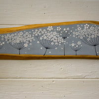 X.L Cow Parsley Light Sea Blue Live Edge Wood