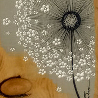 Small Wild Flower Soft Taupe Reclaimed Wood