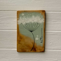 Small Cow Parsley Soft Sage Green Reclaimed Wood