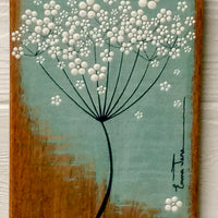 Small Cow Parsley Soft Grey Jade Reclaimed Wood