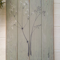 X.L Hedge Bedstraw sage green/grey reclaimed wooden boards