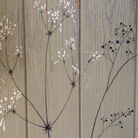 X.L Hedge Bedstraw sage green/grey reclaimed wooden boards