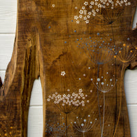 X.L Mixed Cow Parsley Heads Natural Reclaimed Wood