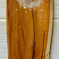 Small Dandelion head natural live edge wood