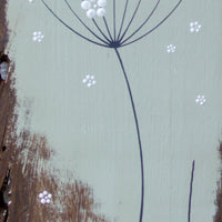 Medium Cow Parsley Large Flower head Soft Olive Green Reclaimed Wood
