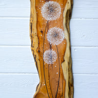 Large Dandelion Natural Reclaimed Yew
