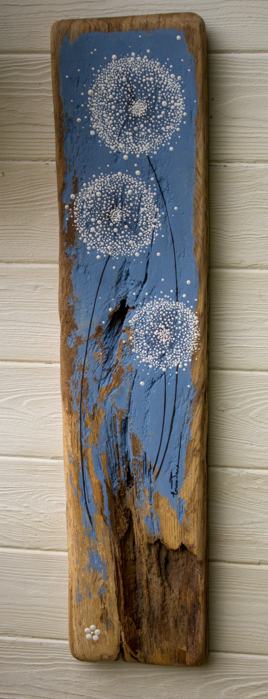 X.L Dandelion Sky Blue Chunky Reclaimed Wood