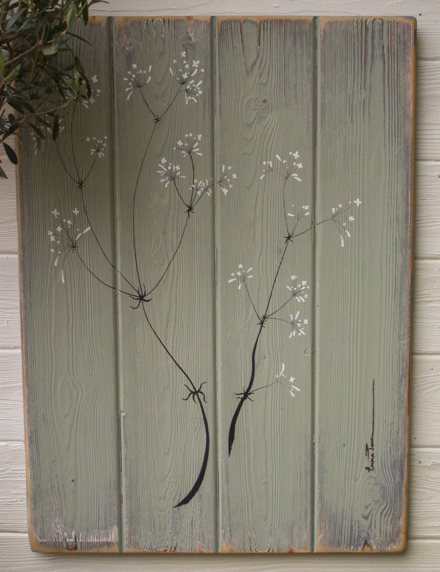 X.L Wild Flower Soft Sage Green Reclaimed Boards