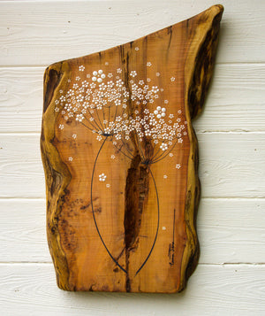 Large Cow Parsley Natural Live Edge Yew